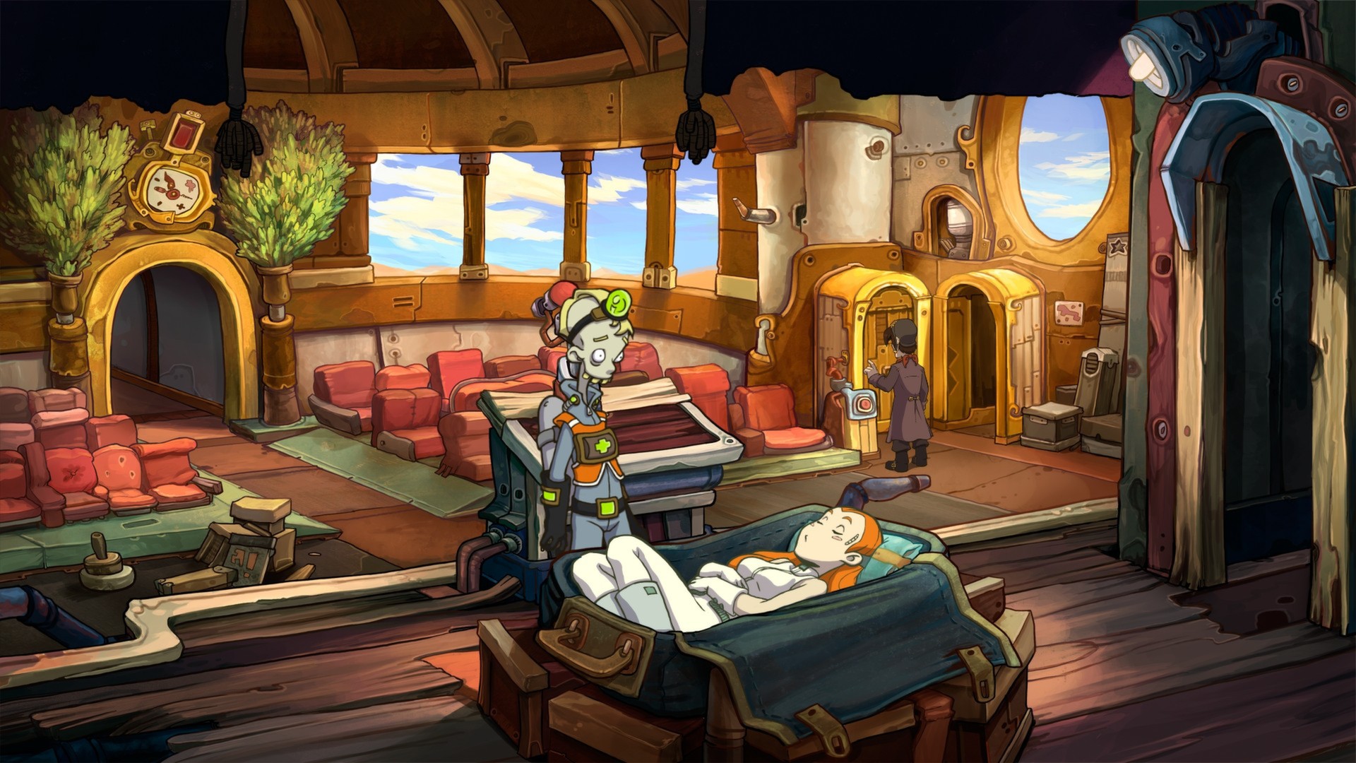 Игра квест по языкам. Deponia игра. Депония квест. Лотти Депония. Органон Депония.