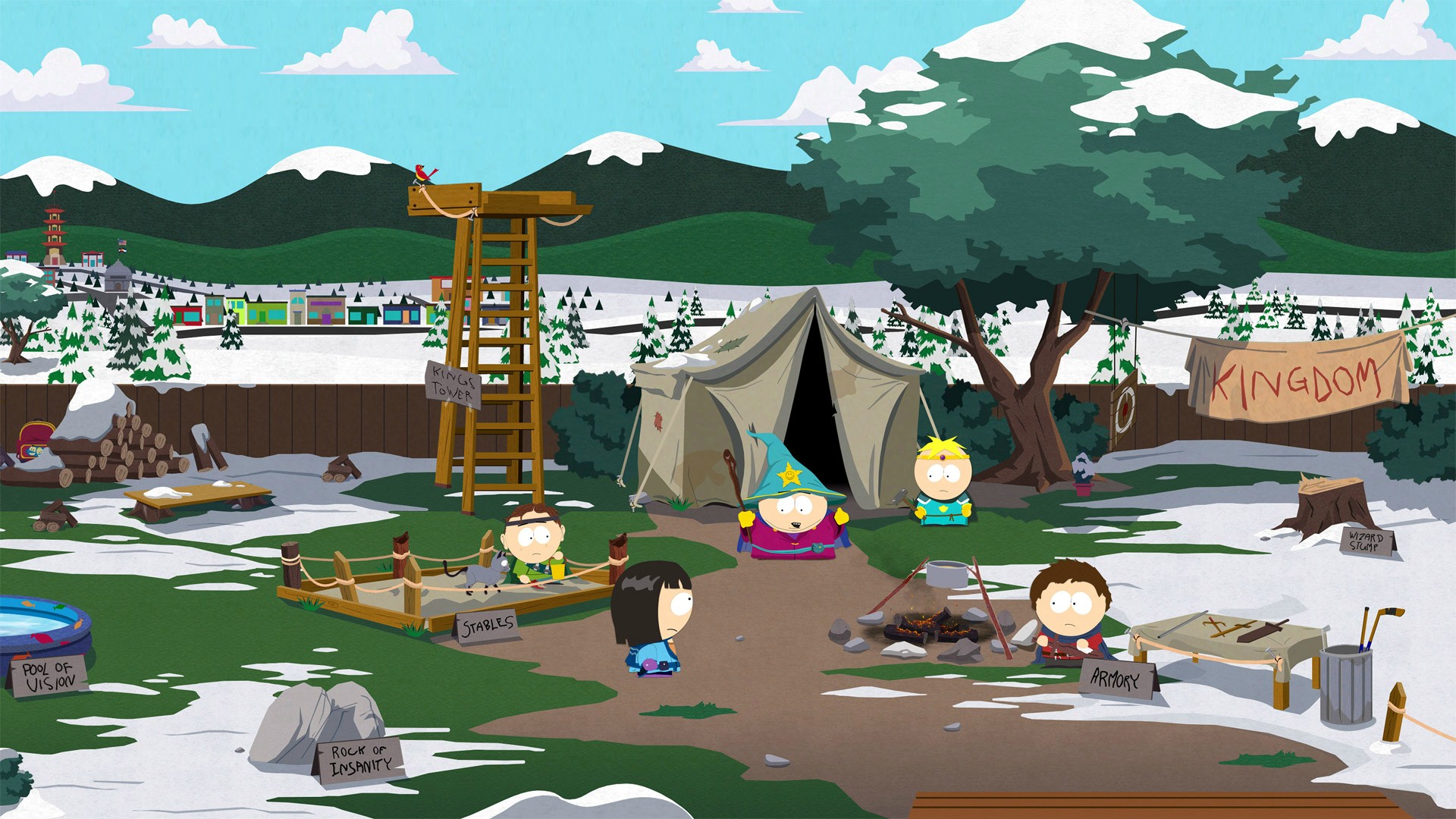 Стик город. Игра Южный парк палка истины. Южный парк South Park: the Stick of Truth. Южный парк the Stick of Truth. Игра Южный парк 1.