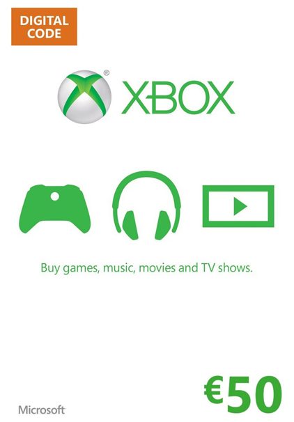 Microsoft Xbox Live €50 Card cd key